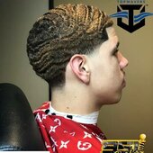 360 waves x Low Taper Haircut for CJ