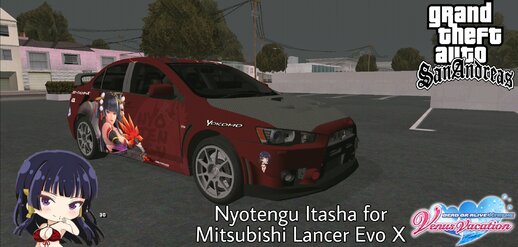 DOA Nyotengu Itasha for Mitsubishi Lancer Evo X