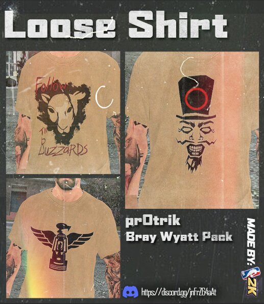 Bray Wyatt Loose Shirt Pack