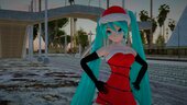 PDFT Hatsune Miku Santa + Animated Face