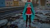 PDFT Hatsune Miku Santa + Animated Face