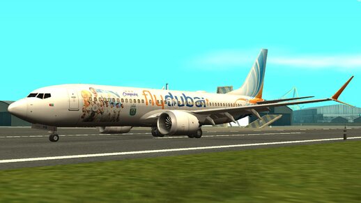 Flydubai Boeing 737-8MAX A6-FKB Argentina Champion Livery