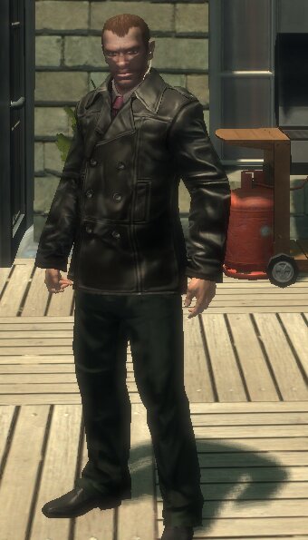 Luis' Leather Coat Outfit For Niko