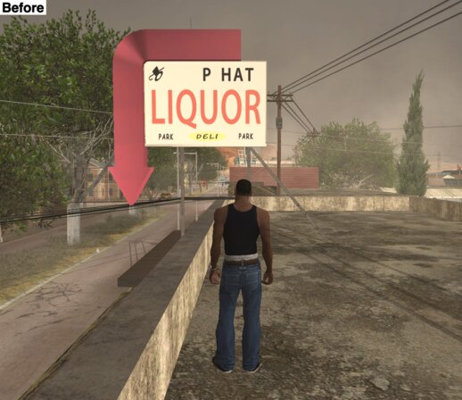 GTA San Andreas Fort Carson 24-7 Sign Fix