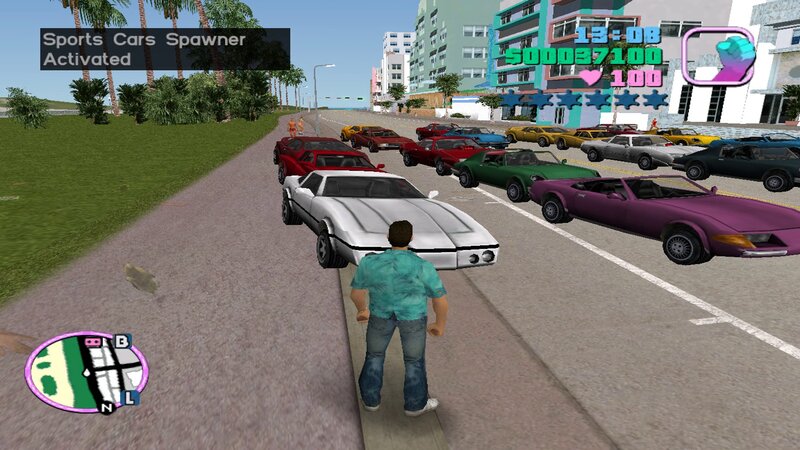 GTA Vice City Sports Cars Spawner Mod - GTAinside.com