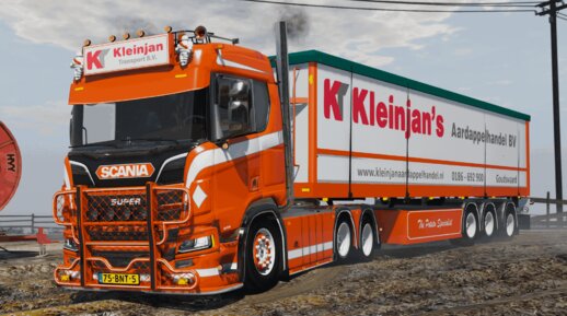 Scania R650 Kleinjan [Red Interior lights]