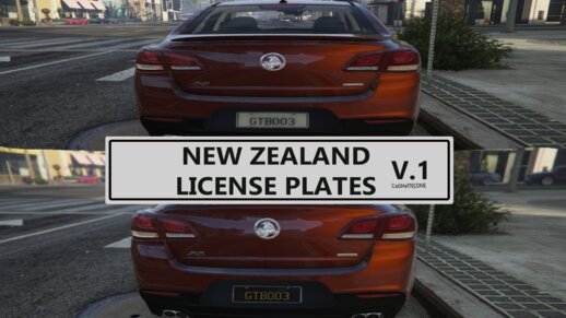 New Zealand License Plates