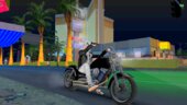Skin Gangster White Tiger Motorcycle