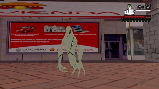 Ghostfreak o Fantasmático de especie Ectonurite de Ben 10 Clásico de 2005 para gta SA Alex this is from gta SAN ANDREAS alex this skin is for gta san andreas not gta 4, can you change it?