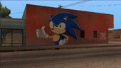 Mural Anime Sonic