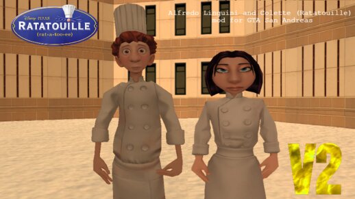 Alfredo Linguini and Colette (Ratatouille) V2