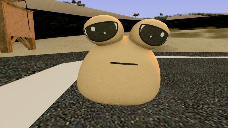 GTA San Andreas Peluche Pou SAD o POU triste Mod 