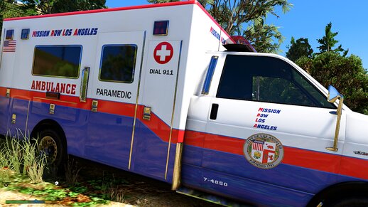 Simple Los Santos Ambulance To Los Angeles Ambulance GMC Paintjob (replace) 