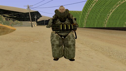 Soldado Rhino con camuflaje de Dirty Bomb