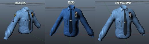 Re-texture Of Cop Disguise For Niko Bellic Light Blue Uniform Edition
