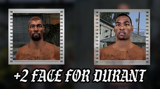 +2 Face Texture For Kevin Durant