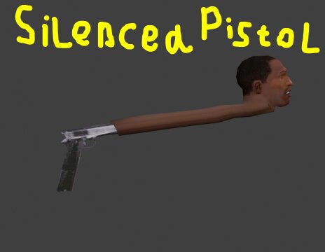 CJ Head as Pistol Silencer