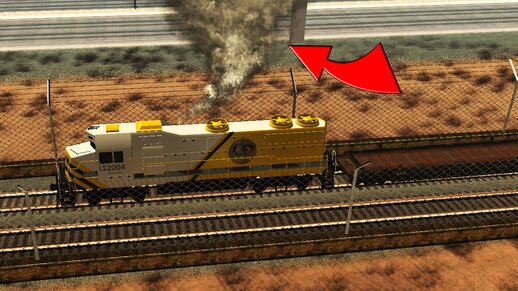 GTA 5 Freight Train with exhaust smoke