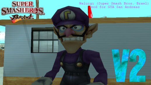 Waluigi (Super Smash Bros. Brawl) V2