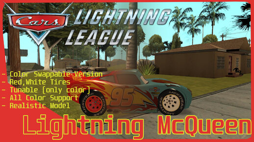 Cars 3 Lightning McQueen (COLOR TUNABLE)