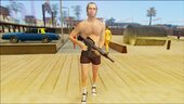 GTA V Trevor Shirtless Adidas Shorts