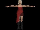 Alice Abernathy de RESIDENT EVIL HUESPED MALDITO de 2002 Bajos recursos PORTEADA DE LEFT 4 DEAD CON EXPRESIONES FACIALES EN BOCA BAJOS RECURSOS
