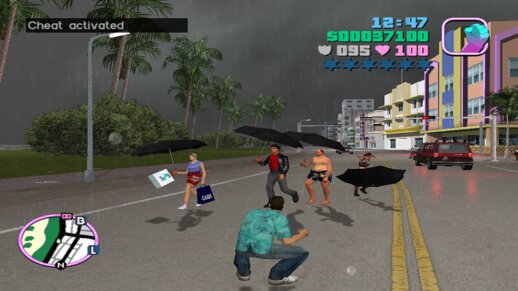 Peds With Umbrellas