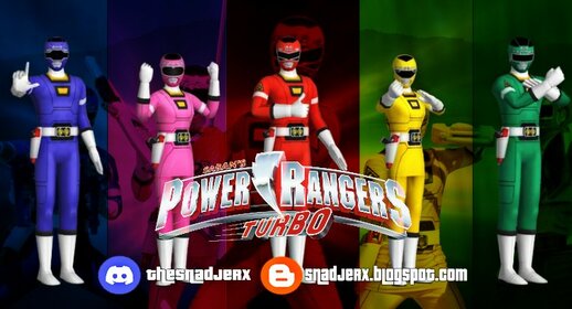 Power Rangers Turbo Skin Pack