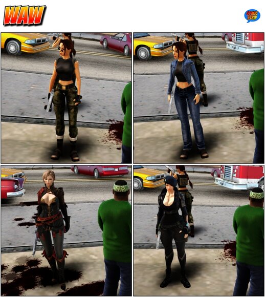 Random Skin Pack #3 with Lara Croft from 4-6 Remastered 