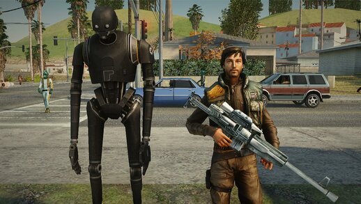 Star Wars Rogue One - Cassian Andor and K2SO