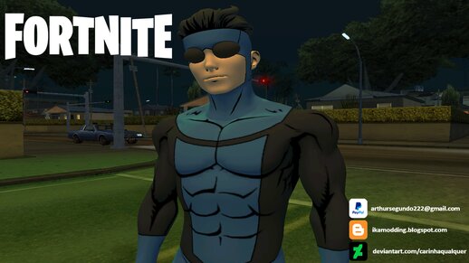 Invincible Black & Blue Suit (Fortnite)