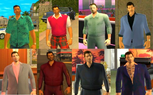 Tommy Vercetti with watch and necklace