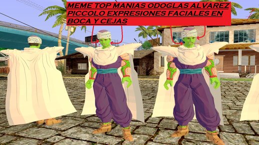 Top manias o Douglas Alvarez Youtuber Colombiano y miembro del Real Team meme de Piccolo Dragon Ball Z CON EXPRESIONES FACIALES EN BOCA Y CEJAS