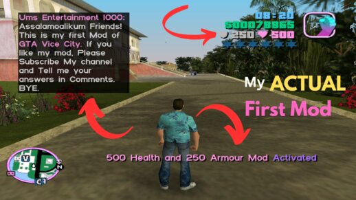 500 HEALTH And 250 ARMOUR MOD