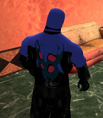 Blue Beetle The Brave and the Bold Gimp Suit  (Not Jaime Reyes Back))