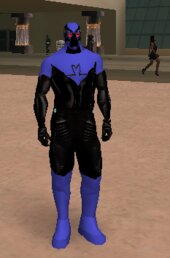 Blue Beetle The Brave and the Bold Gimp Suit  (Not Jaime Reyes Back))