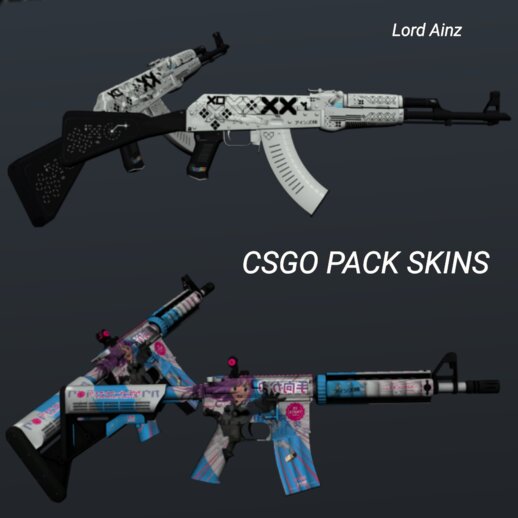 CSGO 2 M4A4 Temukau + Ak-47 Printstream V2