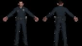 Policía patrullero T-1000 de Terminator 2 el juicio final de Mortal Kombat 1 normal CON EXPRESIONES FACIALES EN BOCA Y CEJAS