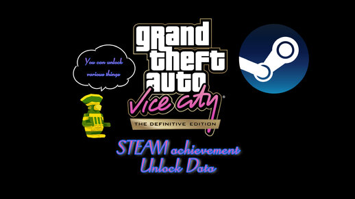 GTA Vice City Definitive Edition STEAM achievement Unlock Data