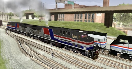 Amtrack ES44AC with reverse cab