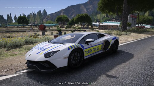 Lamborghini Aventador Yeni Trafik Polisi