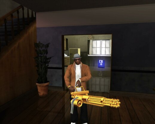 Gold Minigun From GTA The Challange