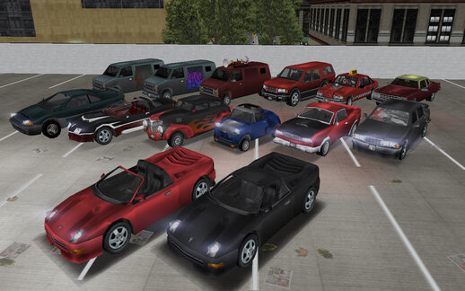 GTA LCS Cars Pack (+Beta) in GTA 3 Style