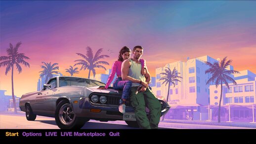 Grand theft Auto Six Loading Screens and Main Menu Background