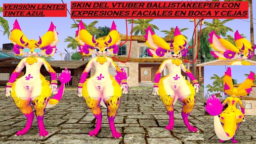 Vtuber Ballistakeeper Lentes Tinte Azul CON EXPRESIONES FACIALES EN BOCA Y CEJAS (TIENE BUGS EN LAS PIERNAS Y BRAZOS, SE SUBIO CORRECCIÓN BÚSCALA)