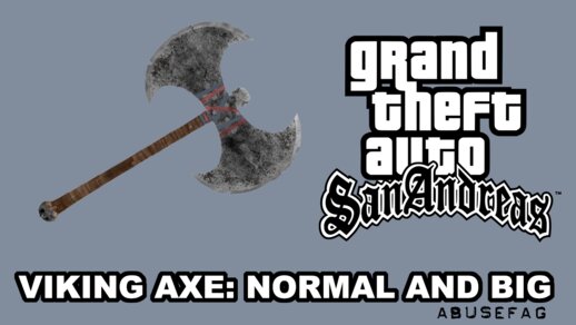 Viking Axe Normal And Big Weapon Skin