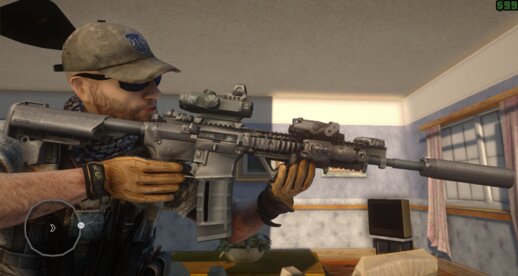 USA M4A1 Carbine Rifle + Scope