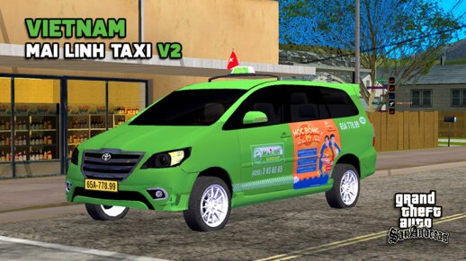 Vietnamese Mai Linh Taxi V2 - Xe Taxi Mai Linh Việt Nam V2