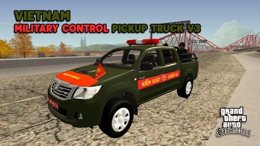 Vietnamese Military Control Pickup Truck V3 - Xe Kiểm Soát Quân Sự Việt Nam V3