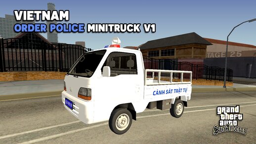 Vietnamese Order Police Mini Truck V1 - Xe Cảnh Sát Trật Tự Việt Nam V1